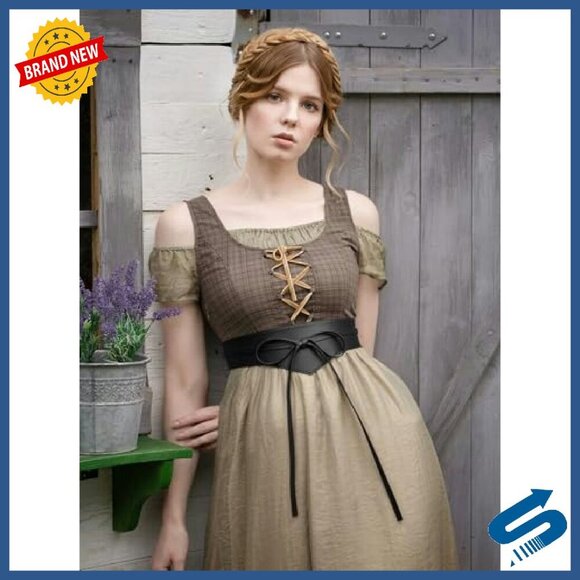 Wide Cinch Corset Belt Renaissance Faire Accessory PU Leather Adjustable main image 6